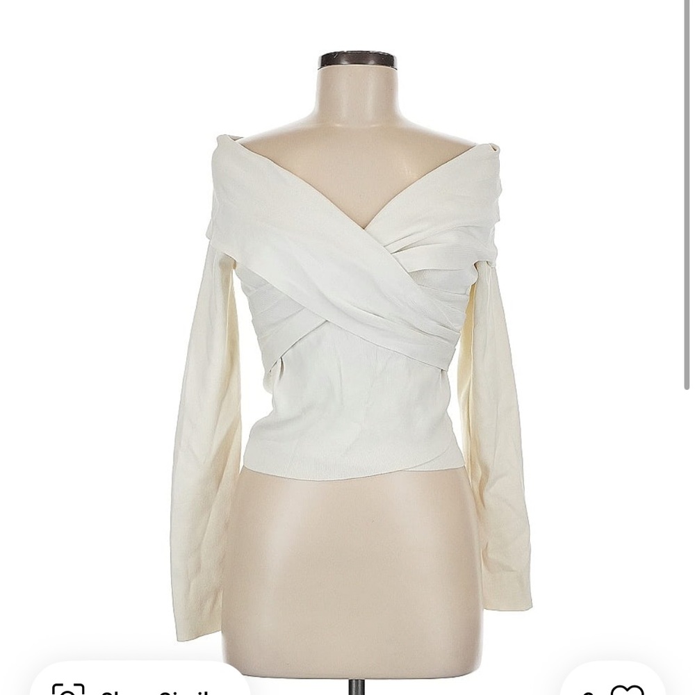 Modern Citizen Ivory Wrap Blouse